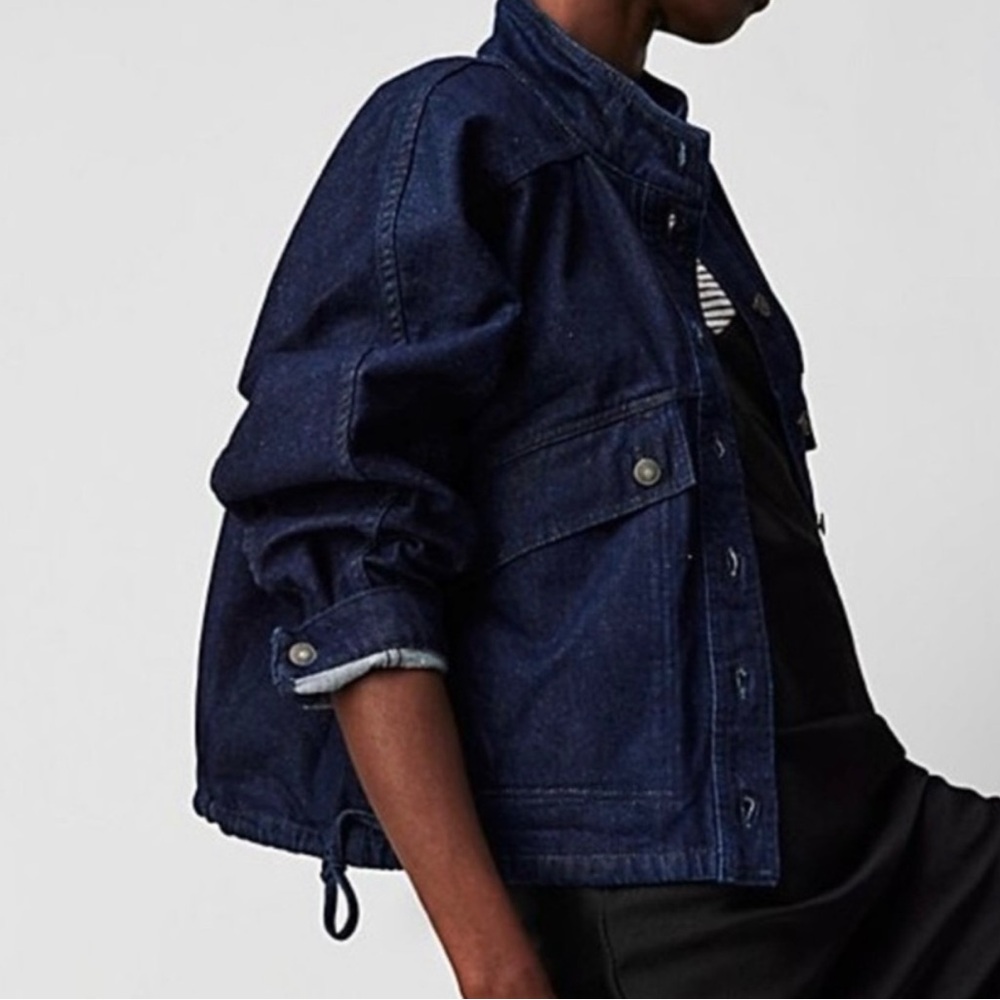 We The Free Dark Blue Jean Jacket - Picture 2 of 13